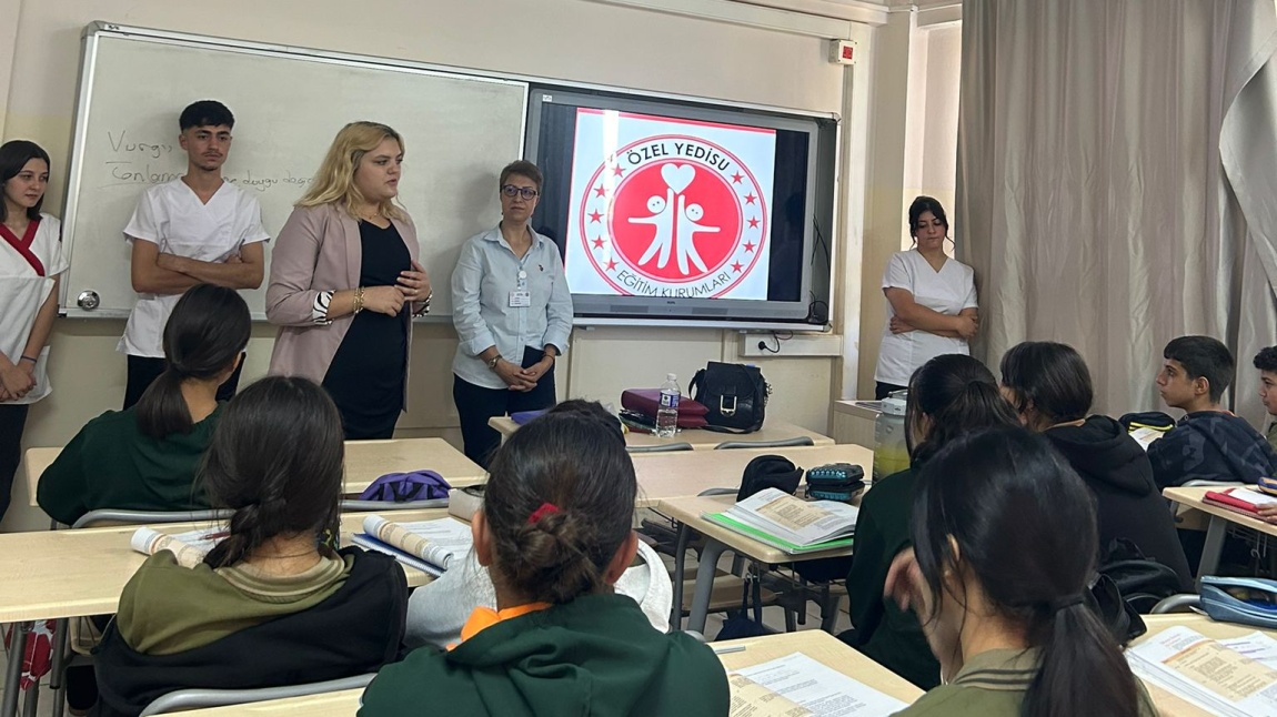 Özel yedisu mesleki ve teknik Anadolu lisesi sağlık hizmetleri, okulumuzda Hijyen Eğitimi ve Kişisel Özbakım temalı seminer verdi